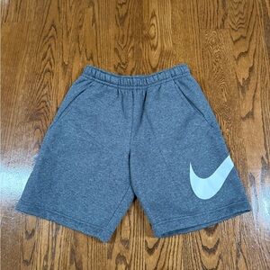 New Nike Heather Gray Sweat Shorts